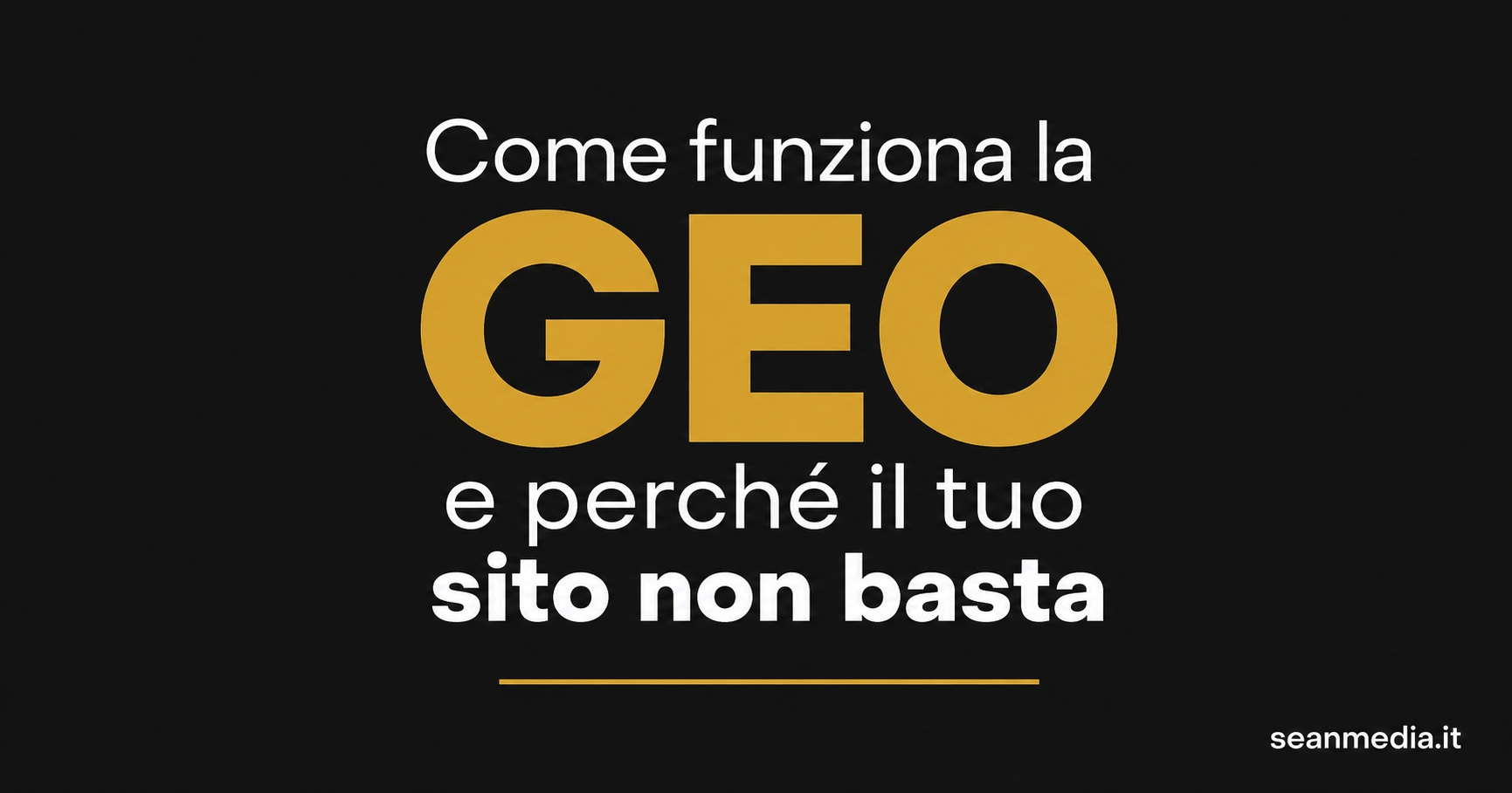 Come funziona la GEO e perchè applicare la GEO in Italia